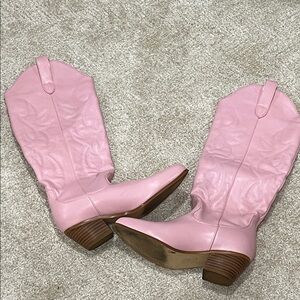 Pink Cowboy Boots 7.5